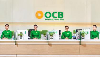 OCB: Triển khai tăng vốn điều lệ thêm hơn 4.100 tỷ đồng, phát hành 413 triệu cổ phiếu thưởng